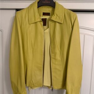 Danier Yellow Leather Jacket – Women’s M/M